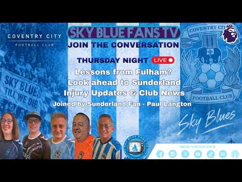 *🔊Sound Issues🎙️* Coventry City FC LIVE Podcast | Bottom of the Table Clash - Must Win for City?